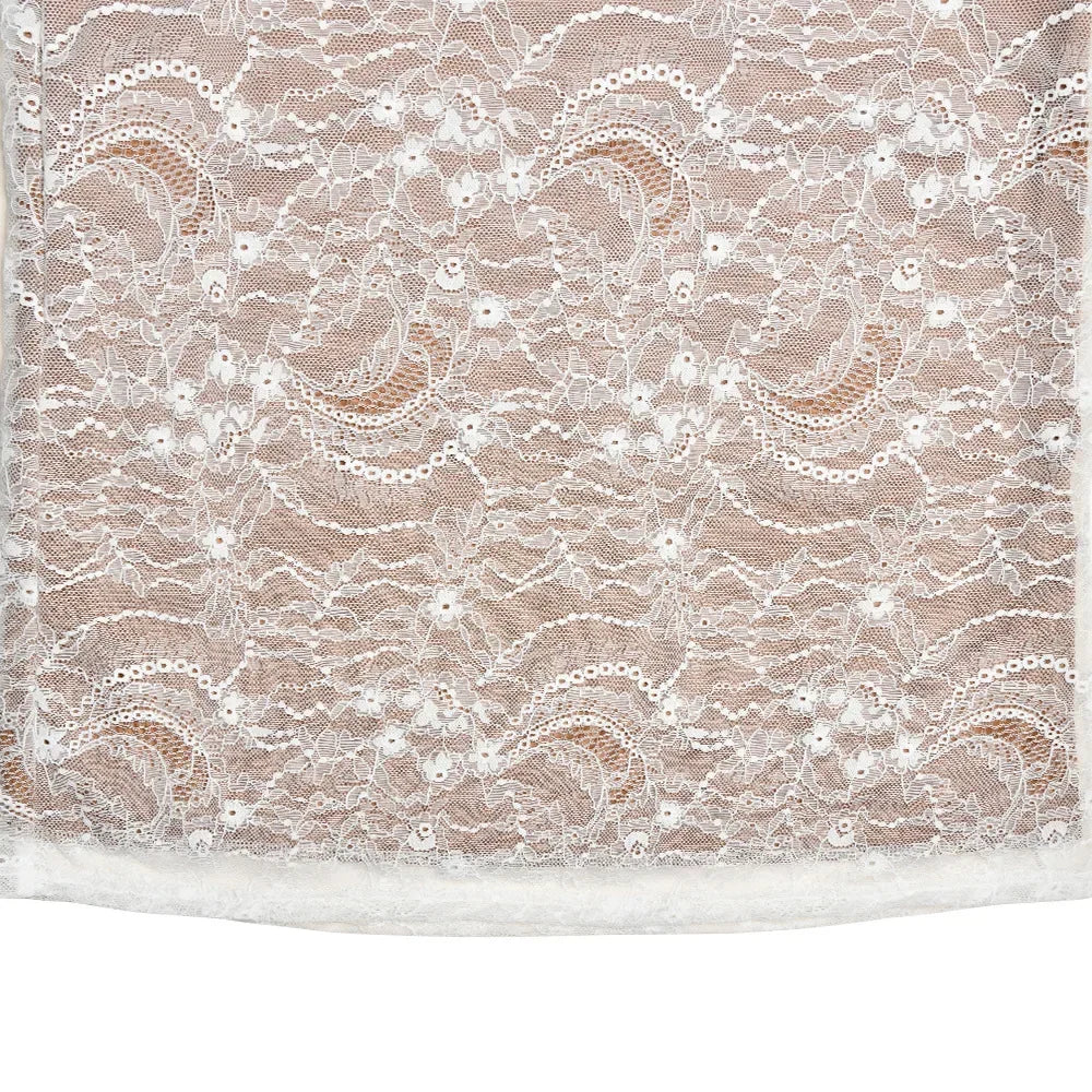 שמלת תחרה מקסי עם גב פתוח דגם הילה