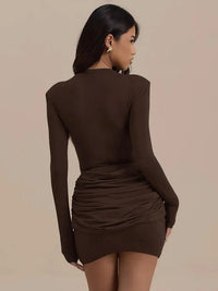 שמלת מיני מחטבת דגם יהלי