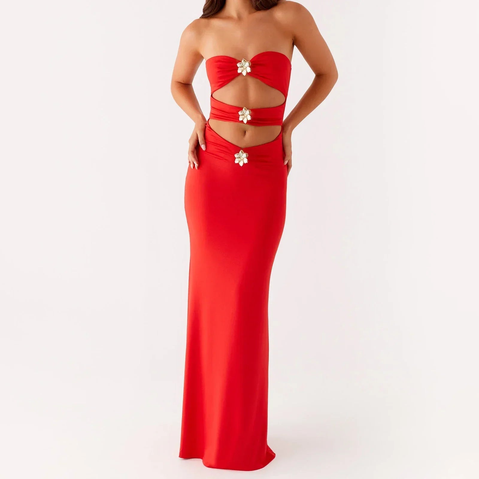 שמלת סטרפלס קאט אאוט דגם אופיר