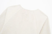 Alysha מעיל צמר בגזרת וי עם אבזמים